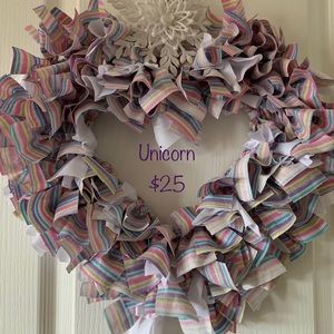 Hand made rag wreaths. Made with lots of love.